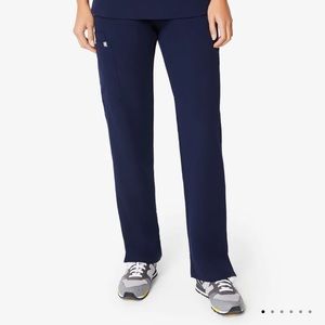 Figs Kade Cargo Scrub Pants in Navy